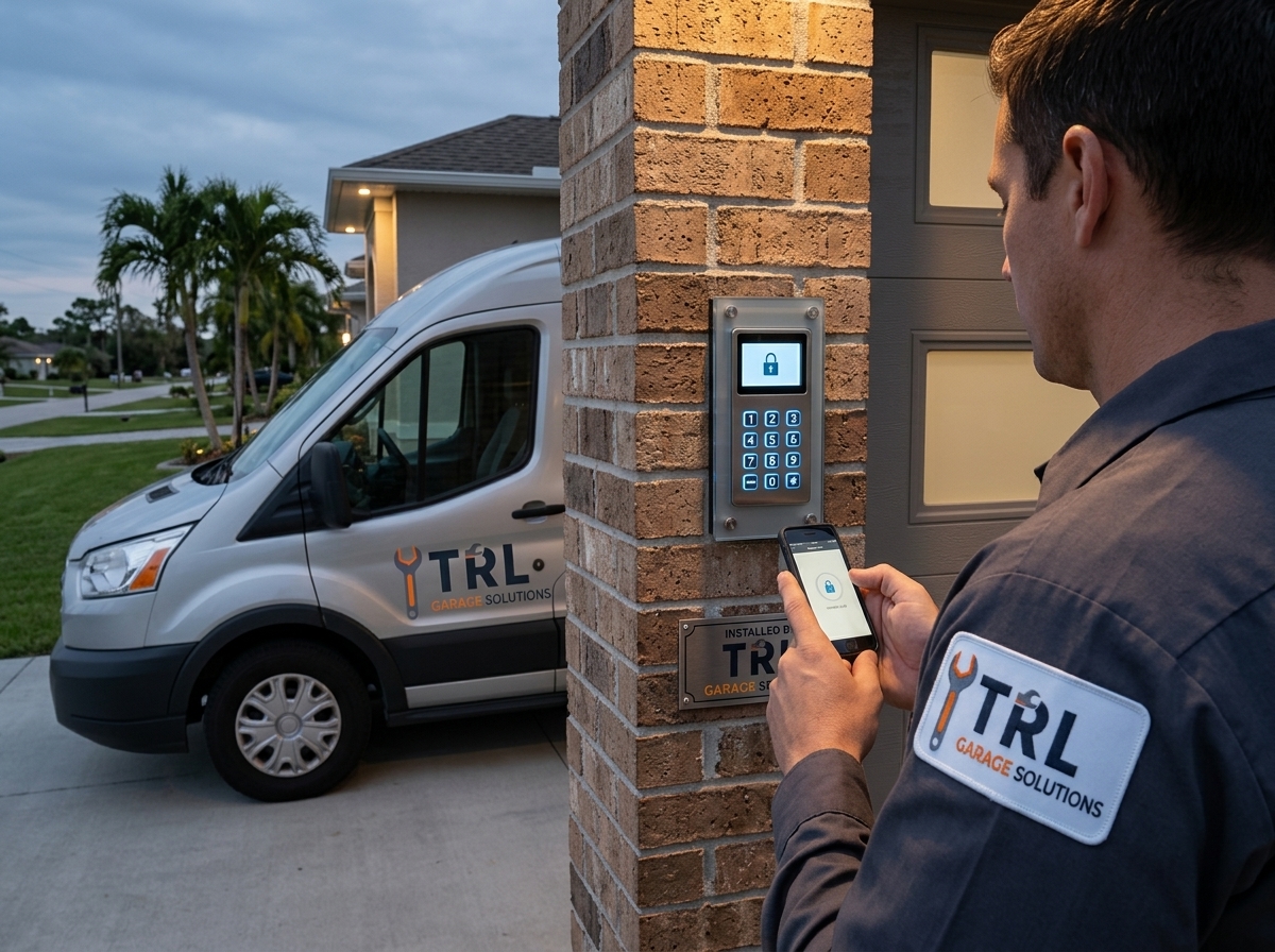 Garage Door Keypad Installation in Port Charlotte