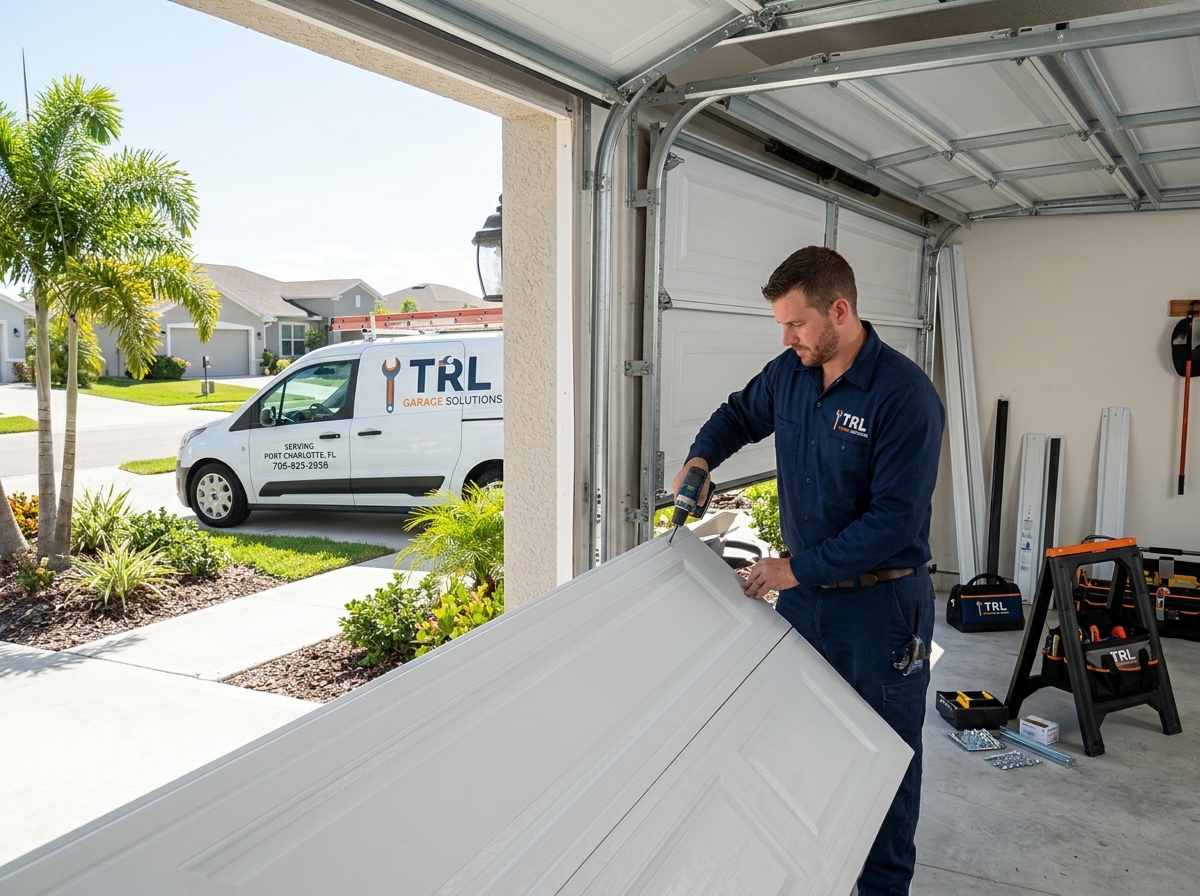 Garage Door Panel Replacement in Port Charlotte